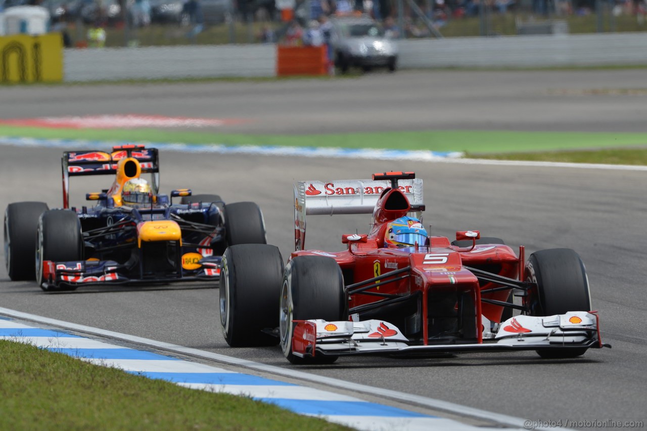 GP GERMANIA, 22.07.2012 - Gara, Fernando Alonso (ESP) Ferrari F2012