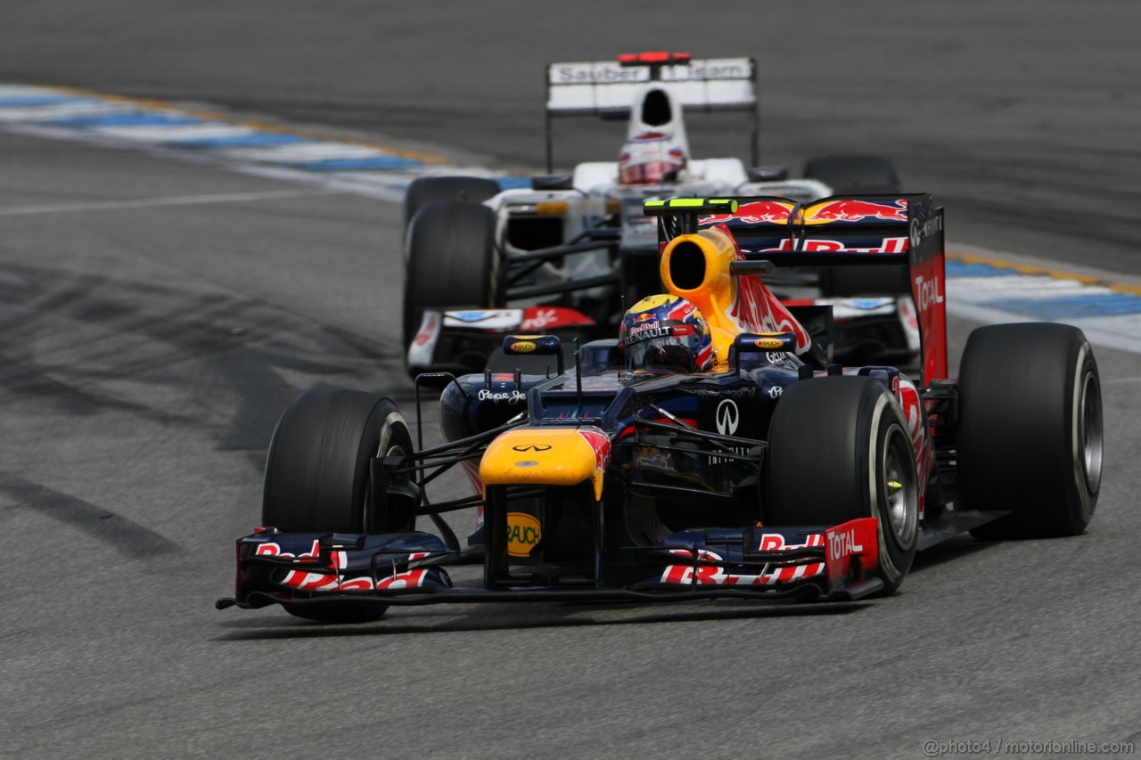 GP GERMANIA, 22.07.2012 - Gara, Mark Webber (AUS) Red Bull Racing RB8
