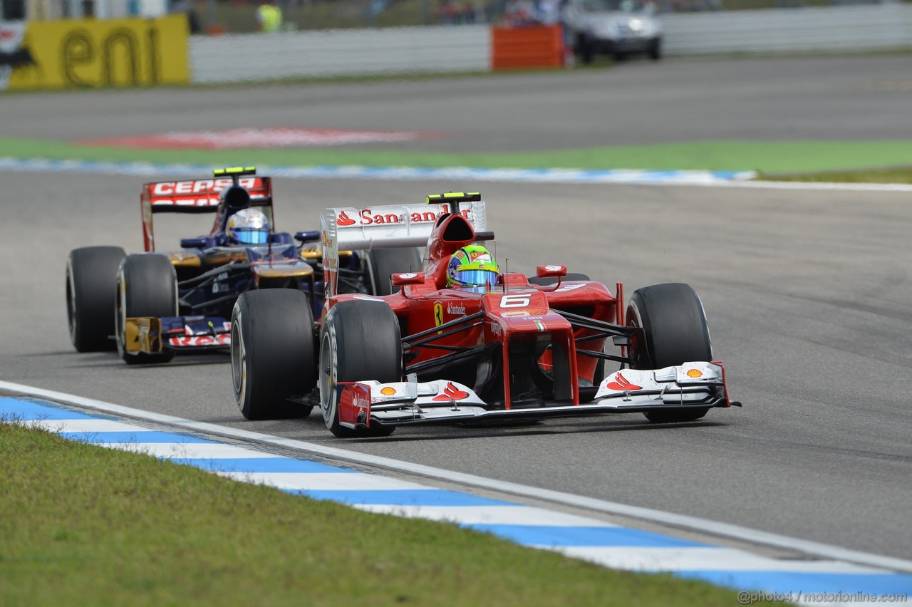 GP GERMANIA, 22.07.2012 - Gara, Felipe Massa (BRA) Ferrari F2012