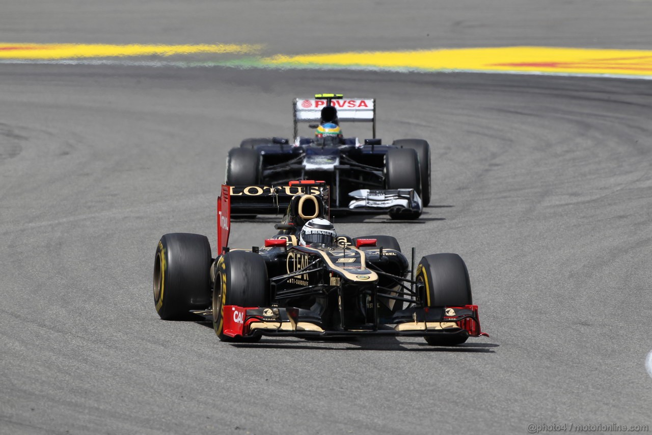 GP GERMANIA, 22.07.2012 - Gara, Kimi Raikkonen (FIN) Lotus F1 Team E20