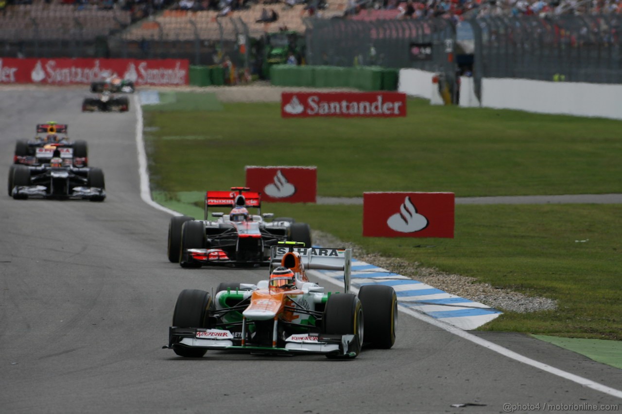GP GERMANIA, 22.07.2012 - Gara, Nico Hulkenberg (GER) Sahara Force India F1 Team VJM05