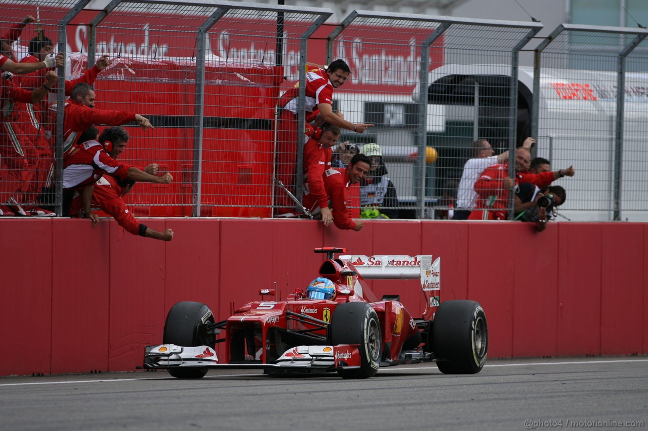 GP GERMANIA, 22.07.2012 - Gara, Fernando Alonso (ESP) Ferrari F2012