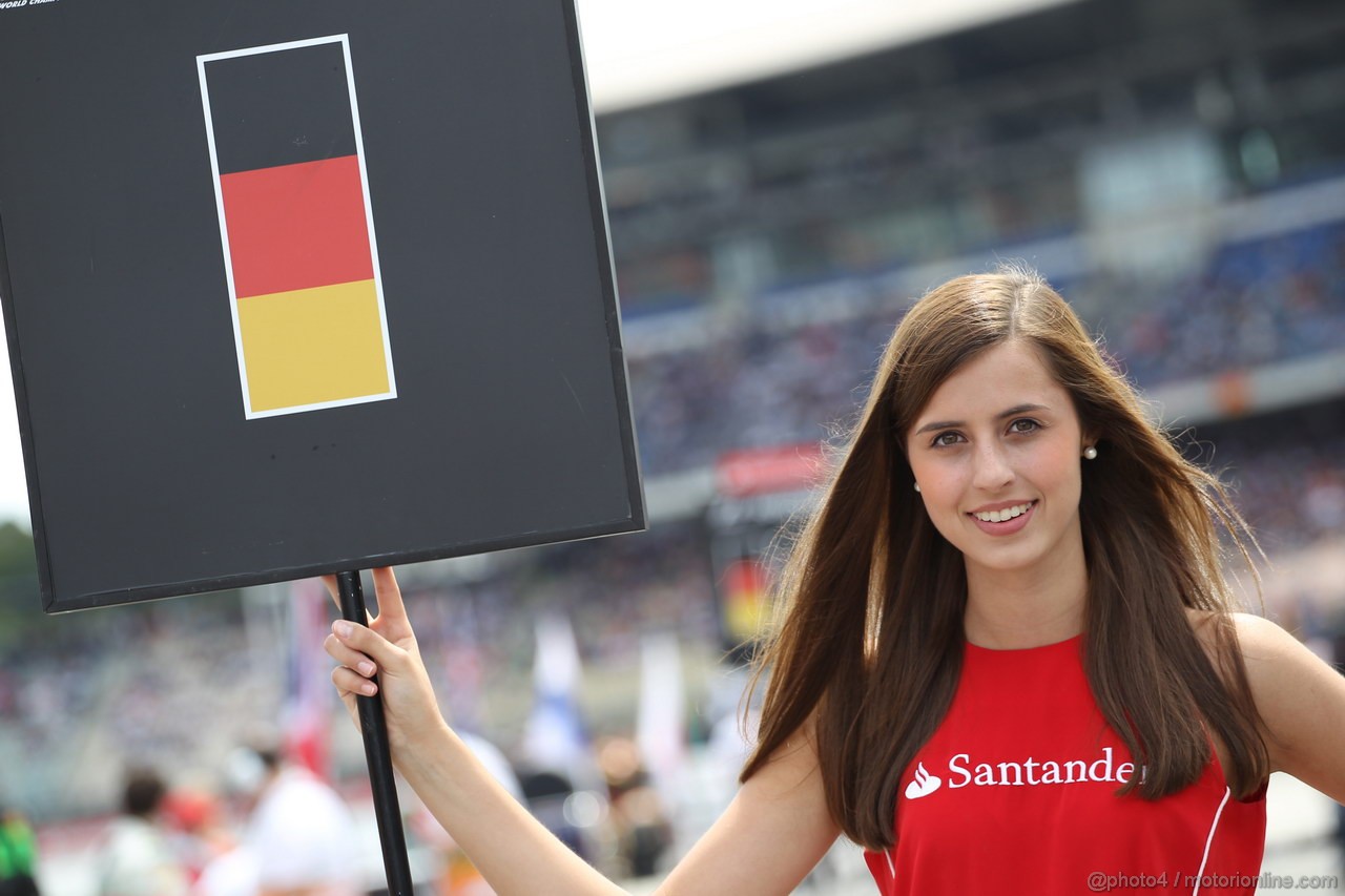 GP GERMANIA, 22.07.2012 - Gara, griglia Ragazzas