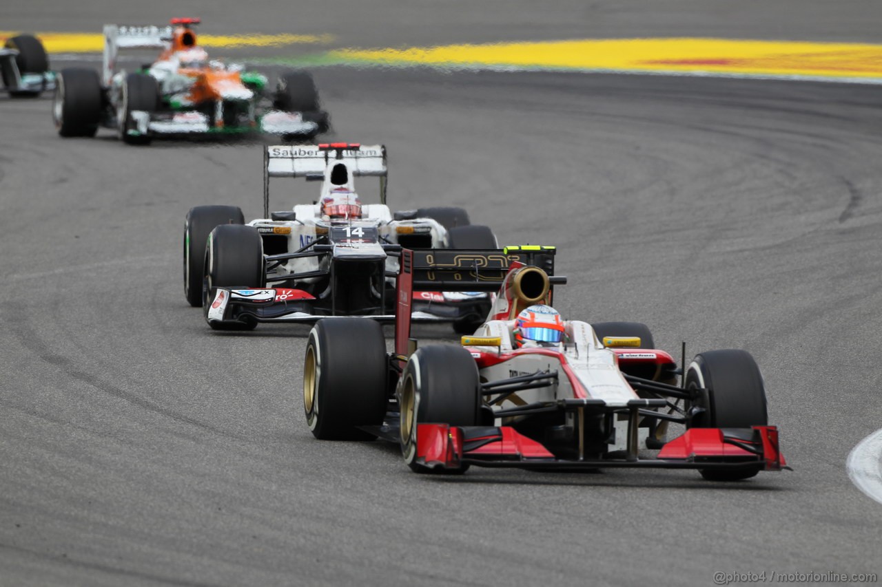 GP GERMANIA, 22.07.2012 - Gara, Narain Karthikeyan (IND) HRT Formula 1 Team F112