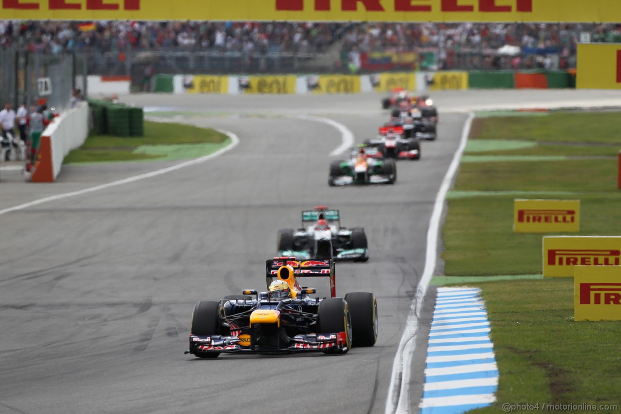 GP GERMANIA, 22.07.2012 - Gara, Mark Webber (AUS) Red Bull Racing RB8