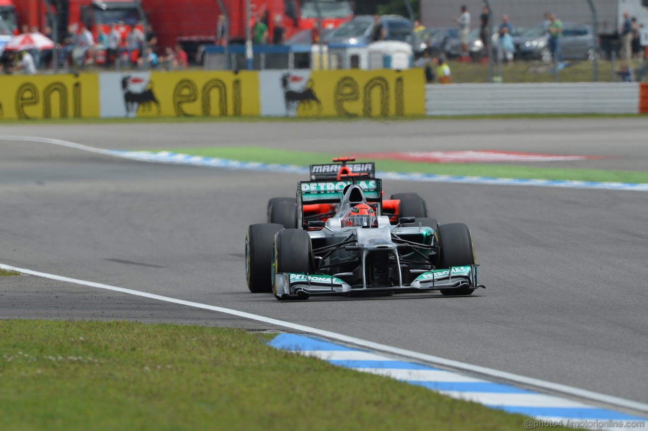 GP GERMANIA, 22.07.2012 - Gara, Michael Schumacher (GER) Mercedes AMG F1 W03