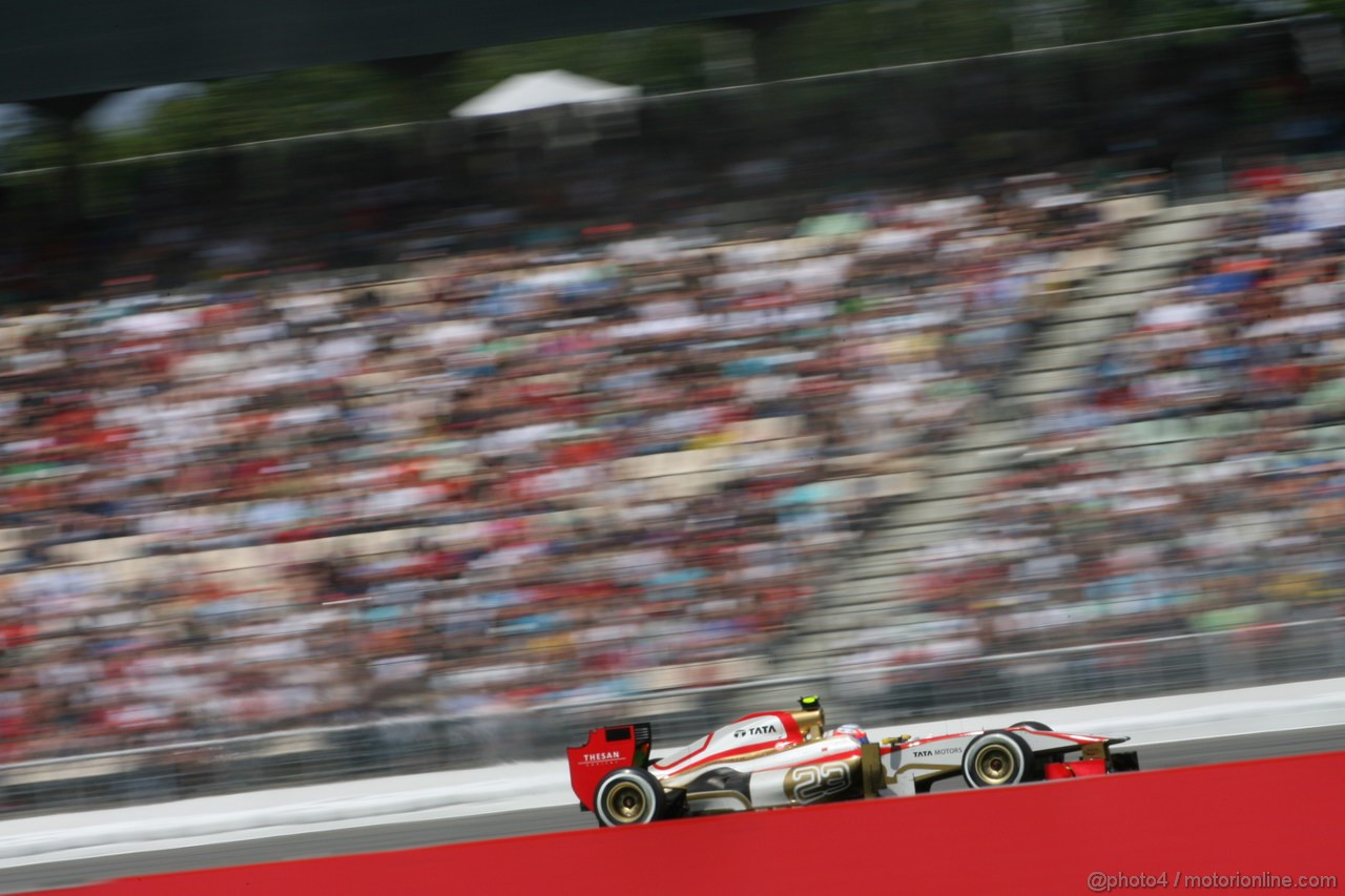 GP GERMANIA, 22.07.2012 - Gara, Narain Karthikeyan (IND) HRT Formula 1 Team F112