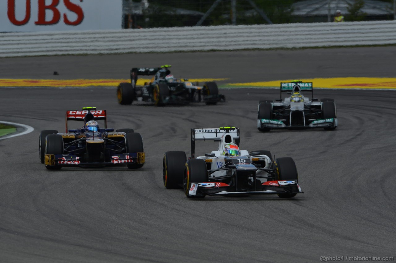 GP GERMANIA, 22.07.2012 - Gara, Sergio Prez (MEX) Sauber F1 Team C31