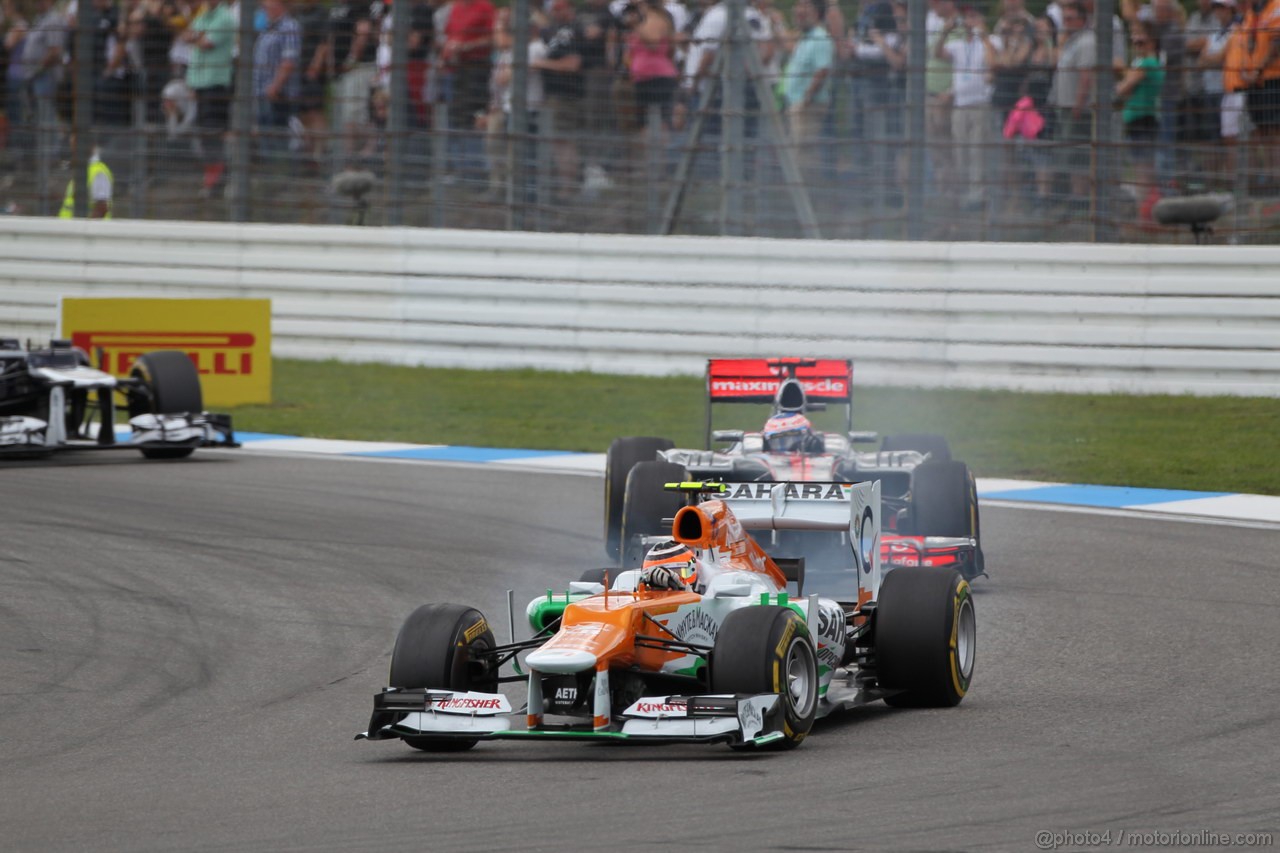 GP GERMANIA, 22.07.2012 - Gara, Nico Hulkenberg (GER) Sahara Force India F1 Team VJM05