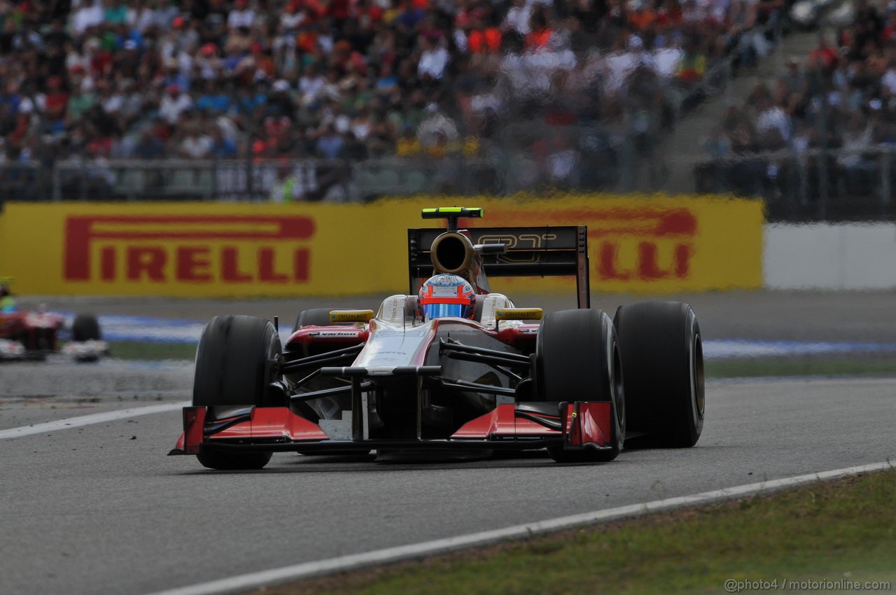 GP GERMANIA, 22.07.2012 - Gara, Narain Karthikeyan (IND) HRT Formula 1 Team F112