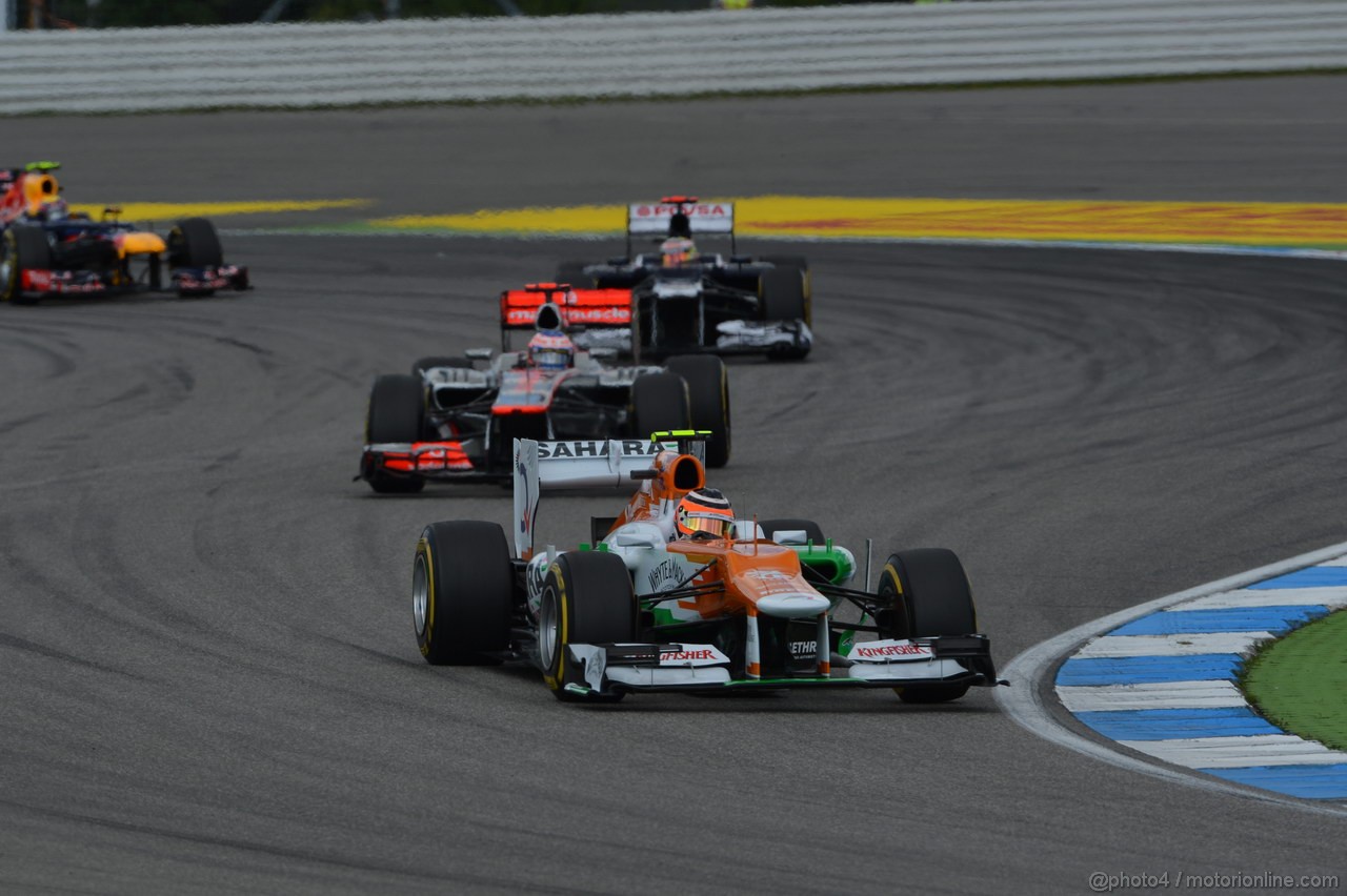 GP GERMANIA, 22.07.2012 - Gara, Nico Hulkenberg (GER) Sahara Force India F1 Team VJM05