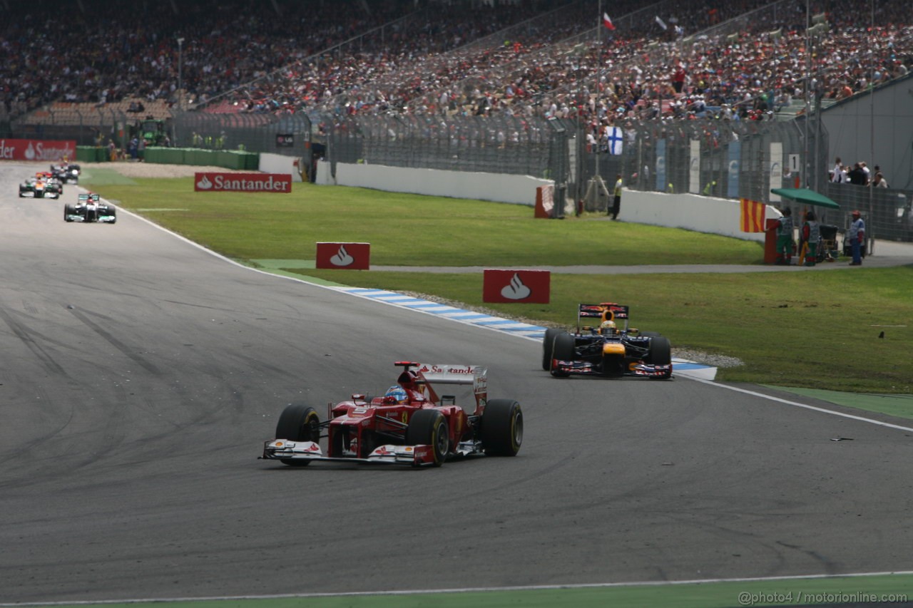 GP GERMANIA, 22.07.2012 - Gara, Fernando Alonso (ESP) Ferrari F2012
