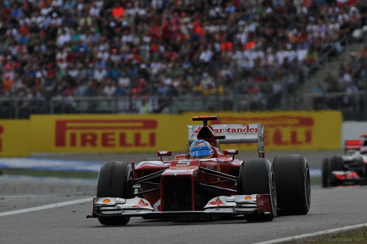GP GERMANIA, 22.07.2012 - Gara, Fernando Alonso (ESP) Ferrari F2012