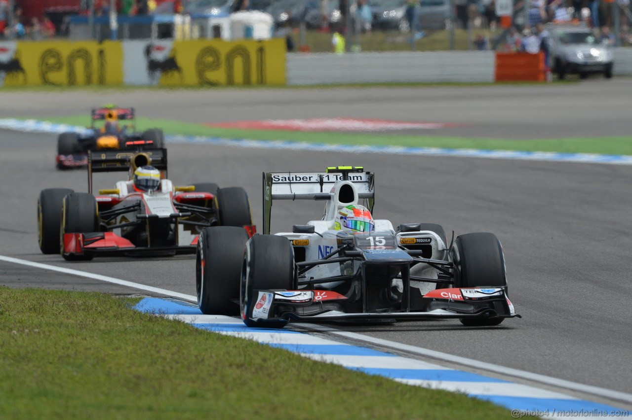GP GERMANIA, 22.07.2012 - Gara, Sergio Prez (MEX) Sauber F1 Team C31
