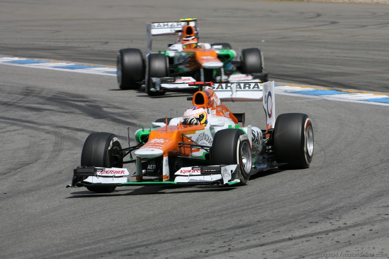 GP GERMANIA, 22.07.2012 - Gara, Paul di Resta (GBR) Sahara Force India F1 Team VJM05