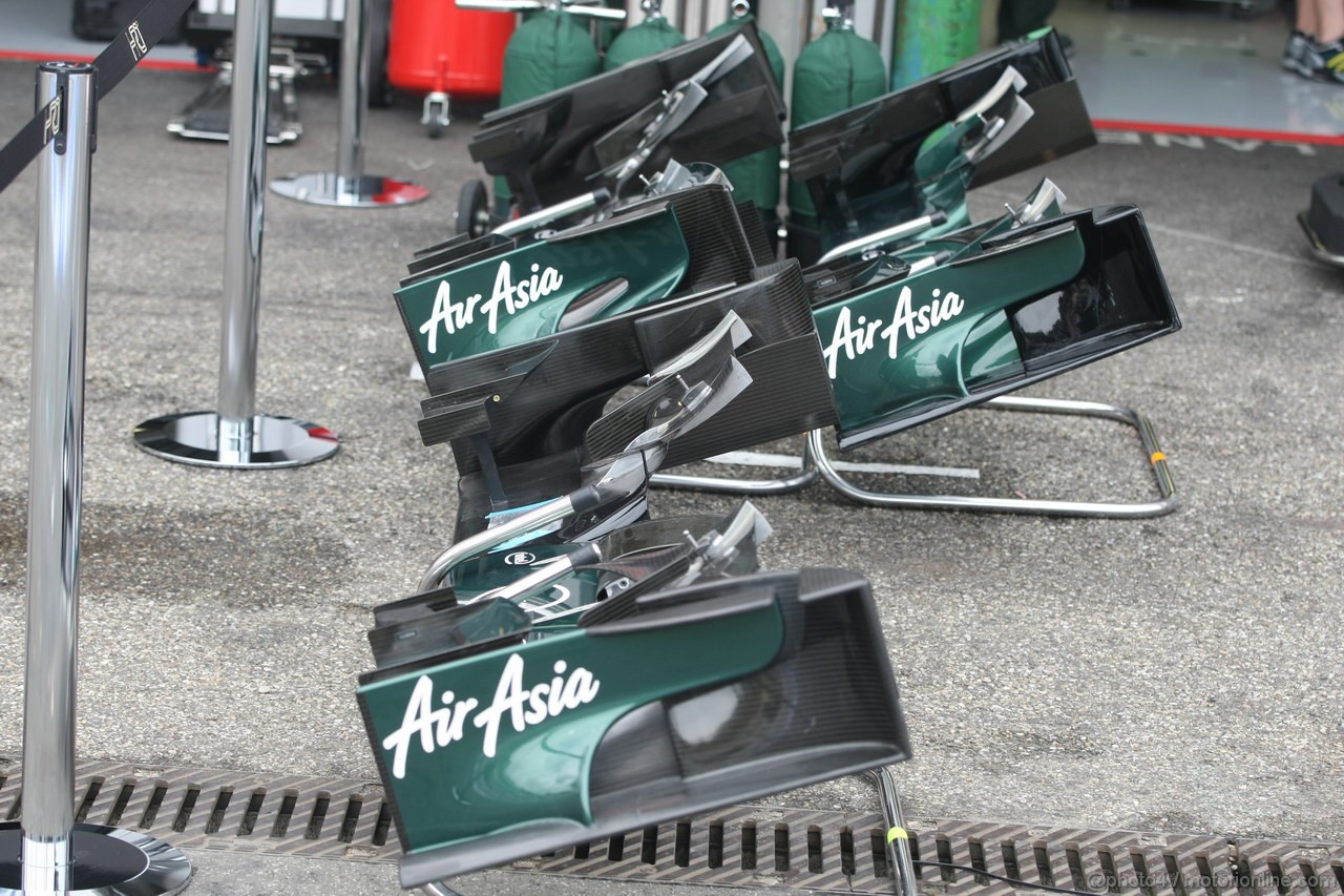 GP GERMANIA, 19.07.2012 -  Caterham F1 Team CT01 front wings