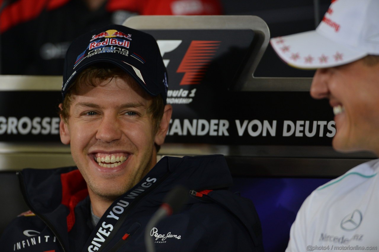 GP GERMANIA, 19.07.2012 - Press Conference, Sebastian Vettel (GER) Red Bull Racing RB8