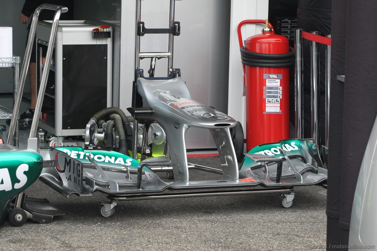 GP GERMANIA, 19.07.2012 -  Mercedes AMG F1 W03 Frontal Wing