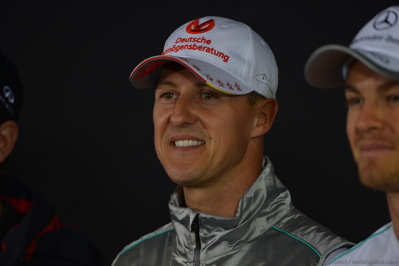 GP GERMANIA, 19.07.2012 - Press Conference, Michael Schumacher (GER) Mercedes AMG F1 W03