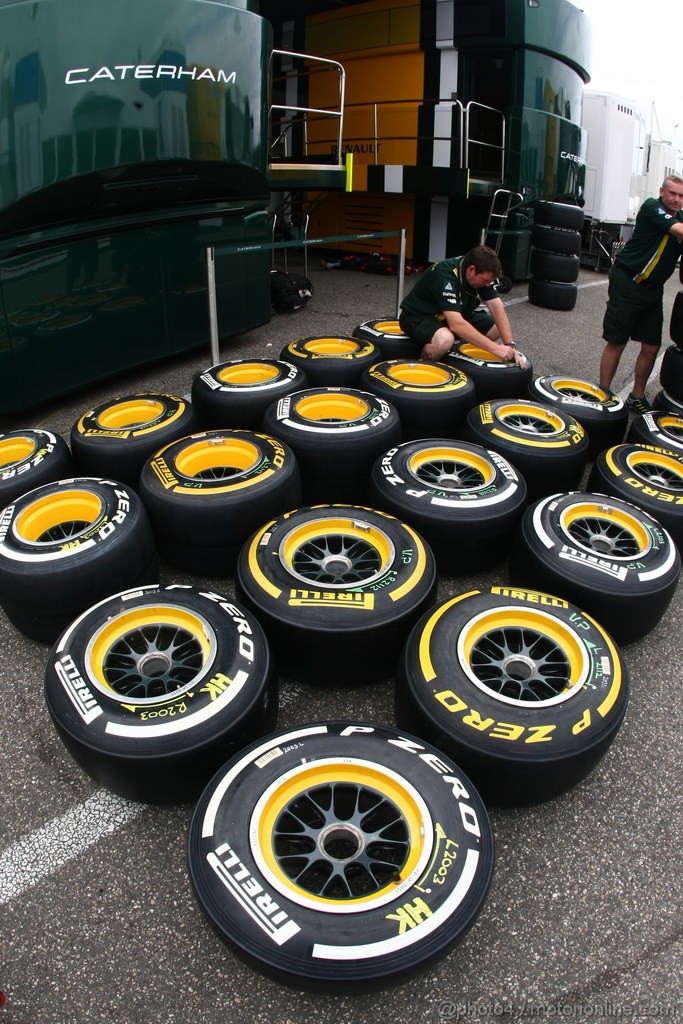 GP GERMANIA, 19.07.2012 - Pirelli Tyres