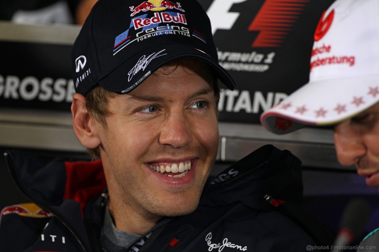 GP GERMANIA, 19.07.2012 - Press Conference, Sebastian Vettel (GER) Red Bull Racing RB8