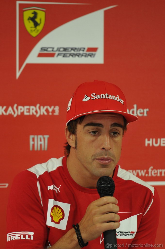 GP GERMANIA, 19.07.2012 - Fernando Alonso (ESP) Ferrari F2012
