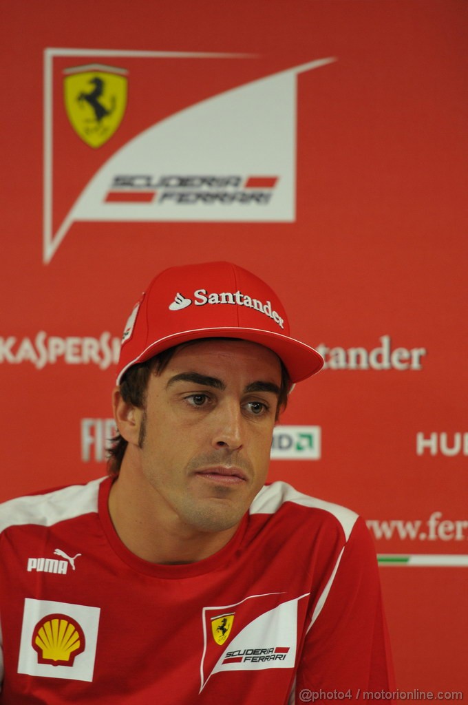 GP GERMANIA, 19.07.2012 - Fernando Alonso (ESP) Ferrari F2012