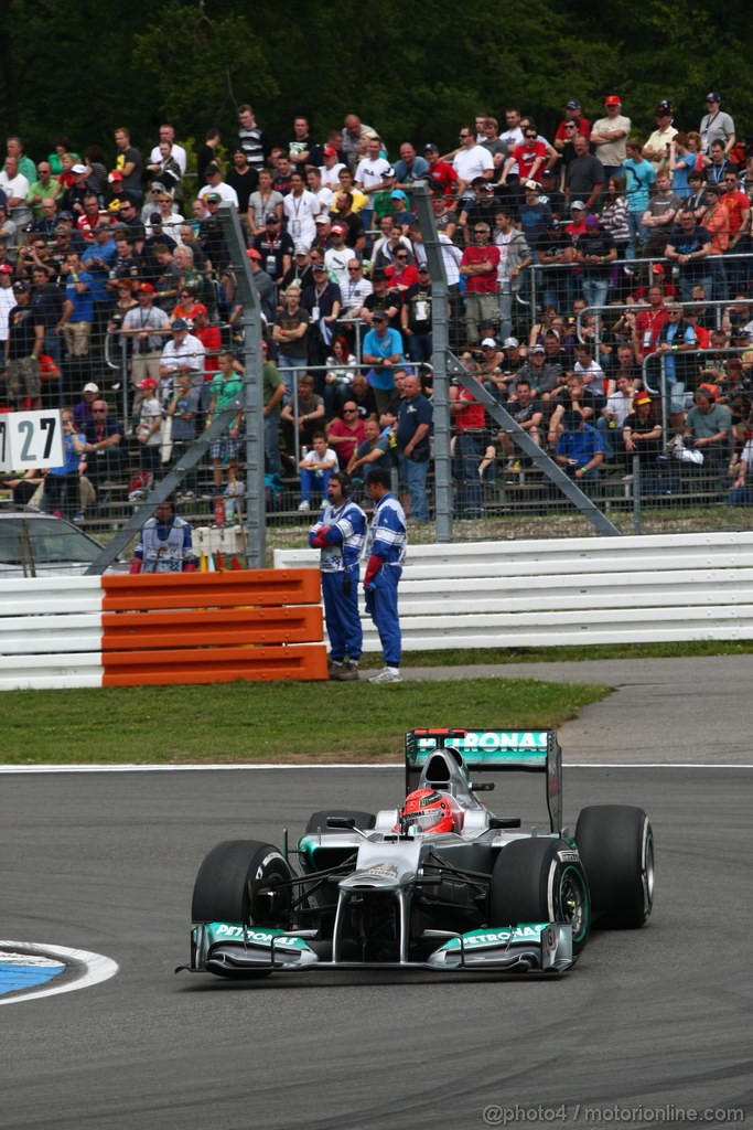 GP GERMANIA, 20.07.2012 - Prove Libere 3, Michael Schumacher (GER) Mercedes AMG F1 W03