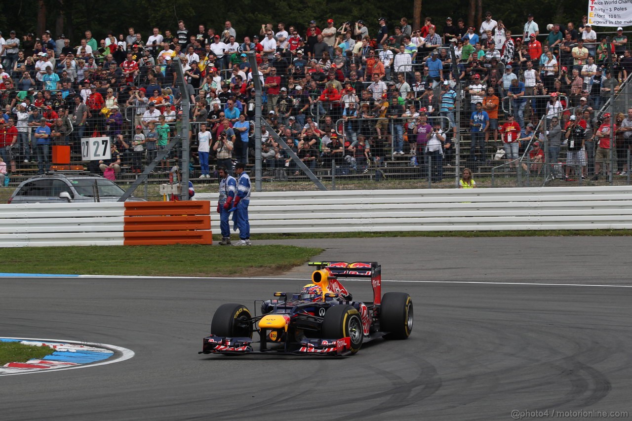 GP GERMANIA, 20.07.2012 - Prove Libere 3, Mark Webber (AUS) Red Bull Racing RB8