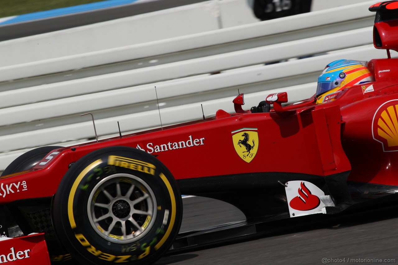 GP GERMANIA, 20.07.2012 - Prove Libere 3, Fernando Alonso (ESP) Ferrari F2012