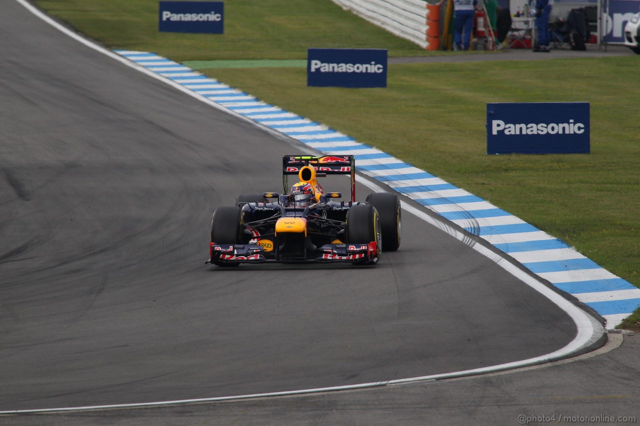 GP GERMANIA, 20.07.2012 - Prove Libere 3, Mark Webber (AUS) Red Bull Racing RB8