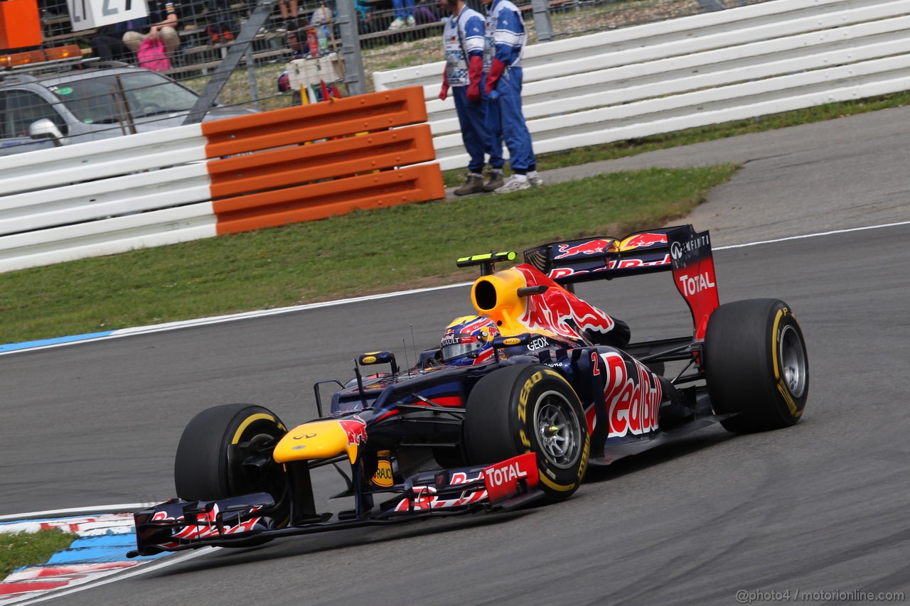 GP GERMANIA, 20.07.2012 - Prove Libere 3, Mark Webber (AUS) Red Bull Racing RB8
