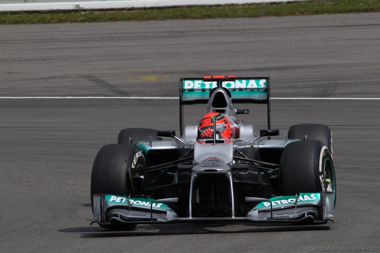 GP GERMANIA, 20.07.2012 - Prove Libere 3, Michael Schumacher (GER) Mercedes AMG F1 W03