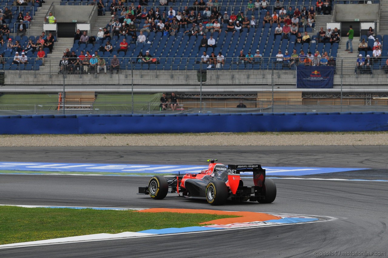 GP GERMANIA, 21.07.2012 - Prove Libere 3, Charles Pic (FRA) Marussia F1 Team MR01