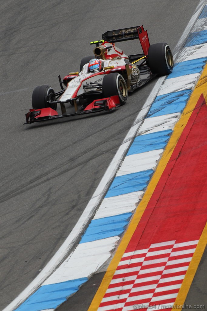 GP GERMANIA, 21.07.2012 - Prove Libere 3, Narain Karthikeyan (IND) HRT Formula 1 Team F112