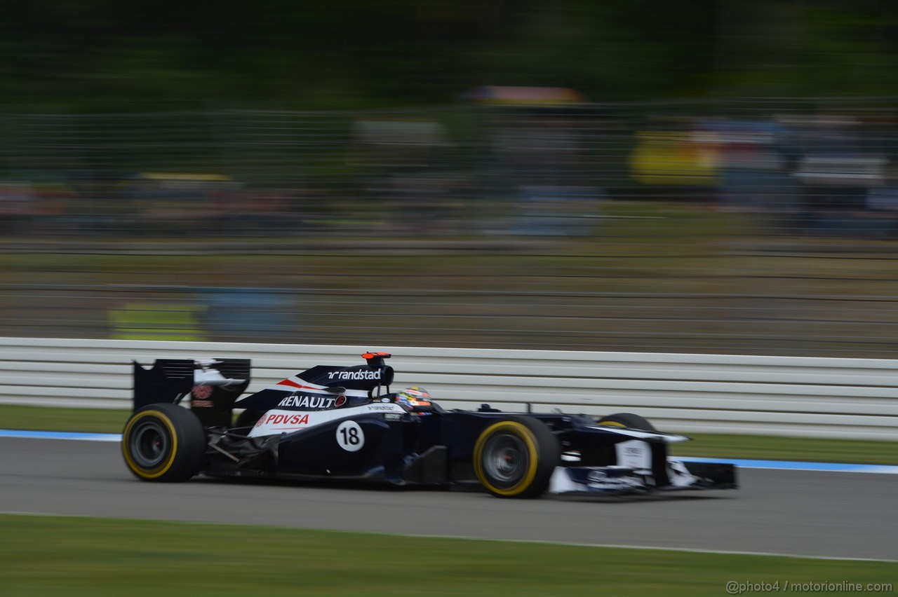 GP GERMANIA, 21.07.2012 - Prove Libere 3, Pastor Maldonado (VEN), Williams F1 Team FW34