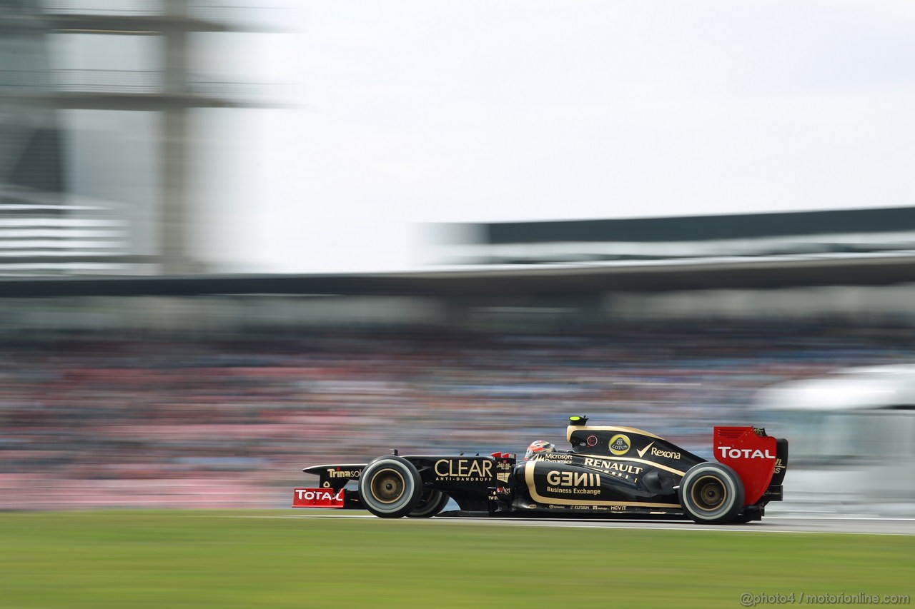 GP GERMANIA, 21.07.2012 - Prove Libere 3, Romain Grosjean (FRA) Lotus F1 Team E20