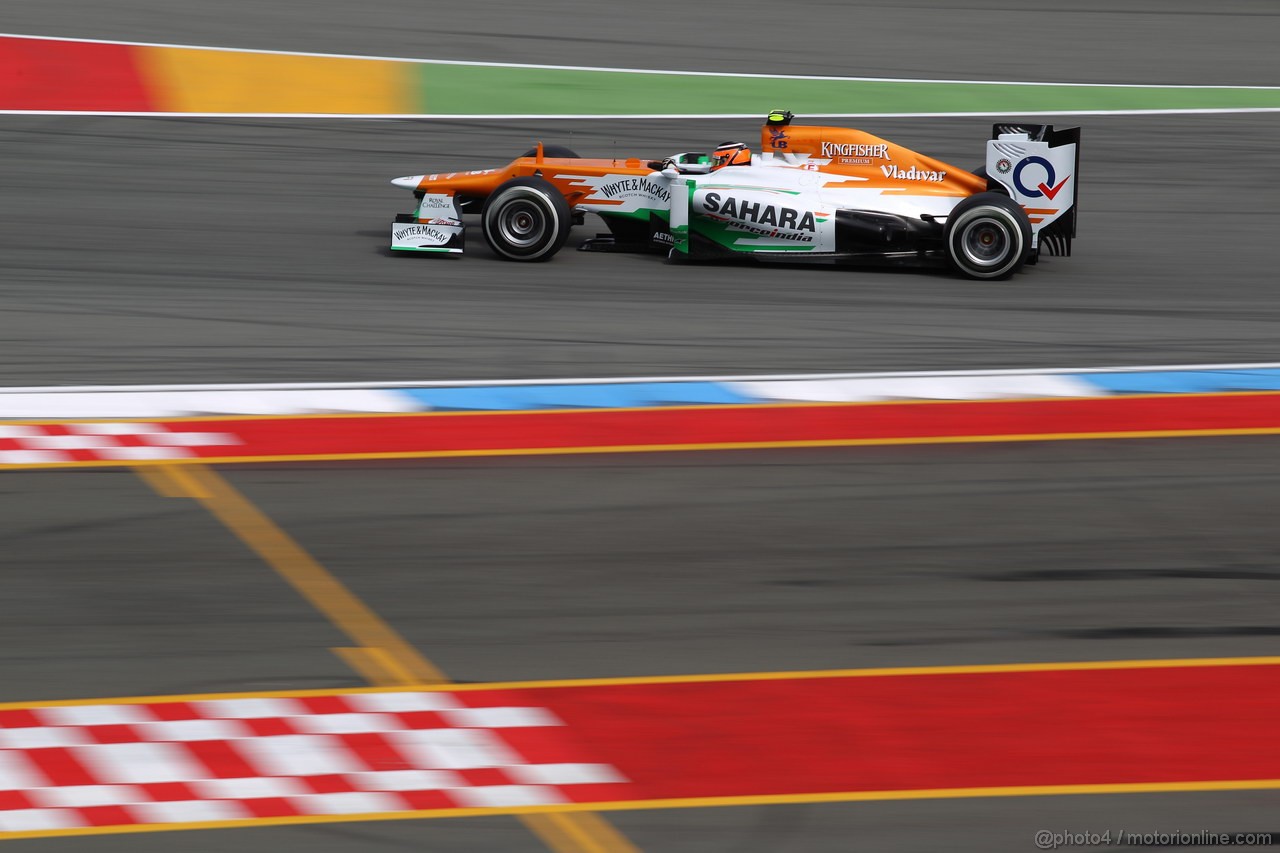 GP GERMANIA, 21.07.2012 - Prove Libere 3, Nico Hulkenberg (GER) Sahara Force India F1 Team VJM05