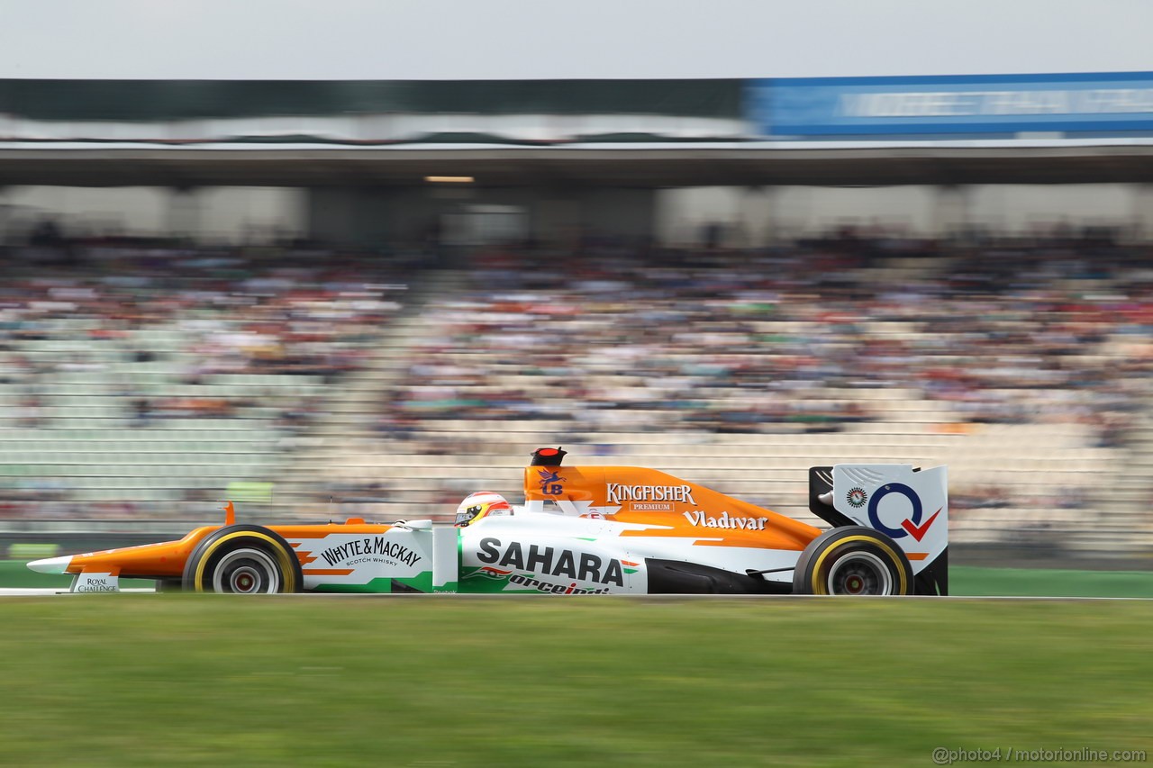 GP GERMANIA, 21.07.2012 - Prove Libere 3, Nico Hulkenberg (GER) Sahara Force India F1 Team VJM05