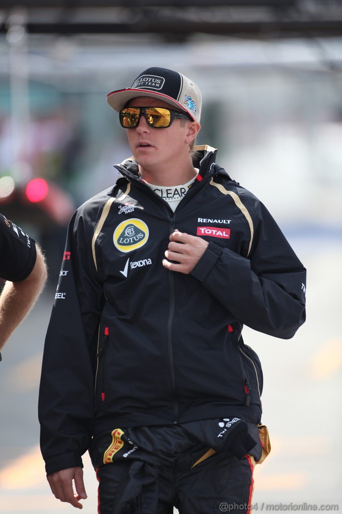 GP GERMANIA, 21.07.2012 - Prove Libere 3, Kimi Raikkonen (FIN) Lotus F1 Team E20