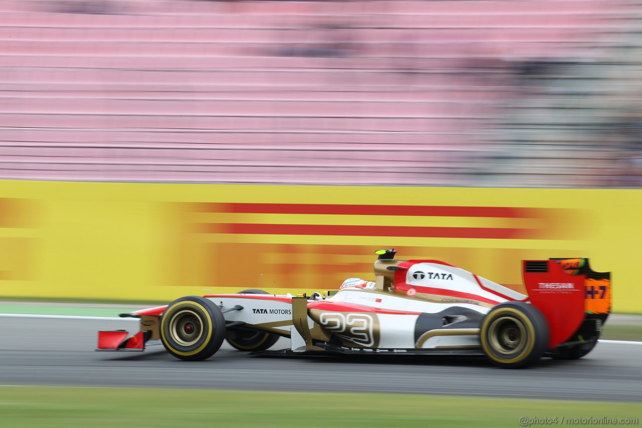 GP GERMANIA, 21.07.2012 - Prove Libere 3, Narain Karthikeyan (IND) HRT Formula 1 Team F112