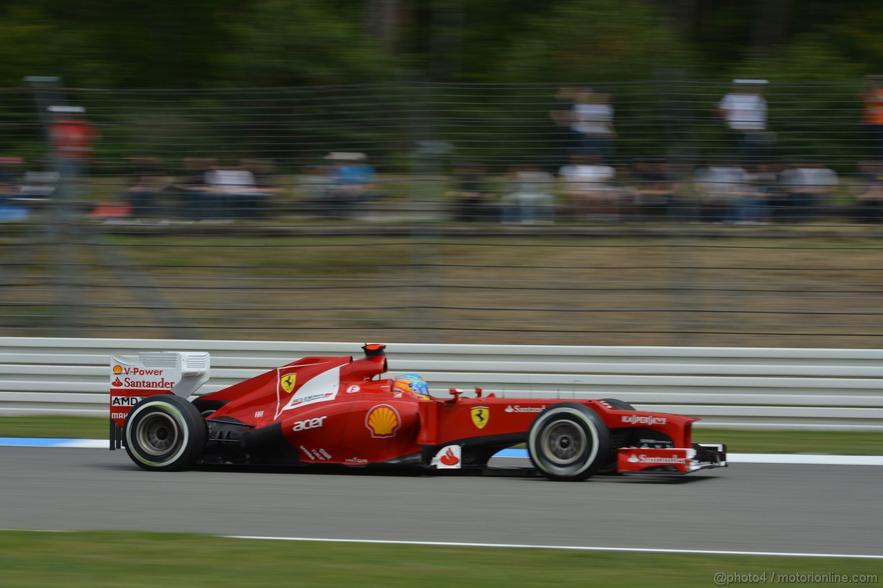 GP GERMANIA, 21.07.2012 - Prove Libere 3, Fernando Alonso (ESP) Ferrari F2012