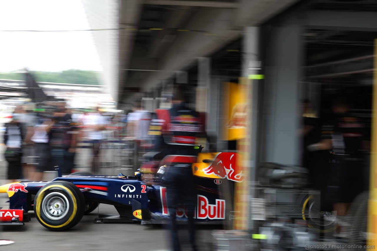 GP GERMANIA, 21.07.2012 - Prove Libere 3, Mark Webber (AUS) Red Bull Racing RB8