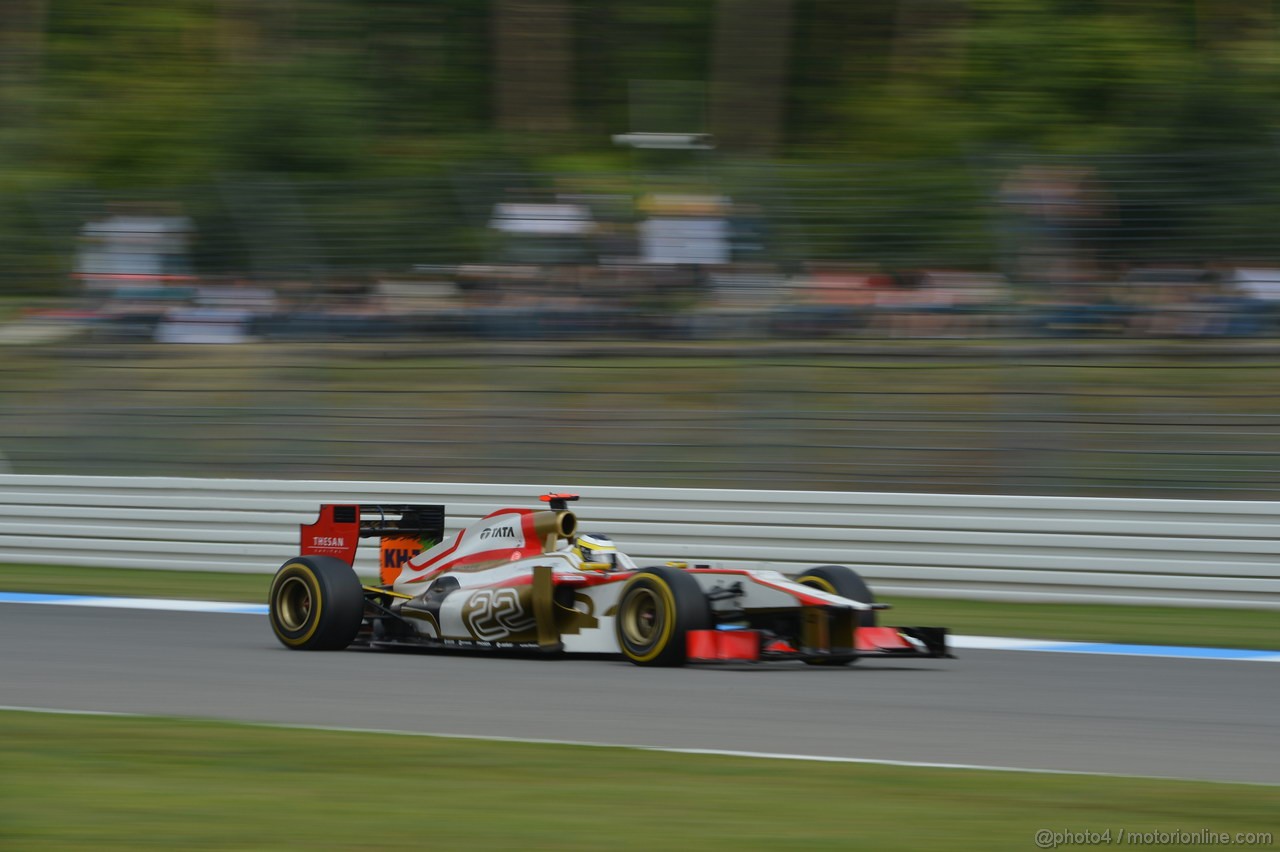 GP GERMANIA, 21.07.2012 - Prove Libere 3, Pedro de la Rosa (ESP) HRT Formula 1 Team F112