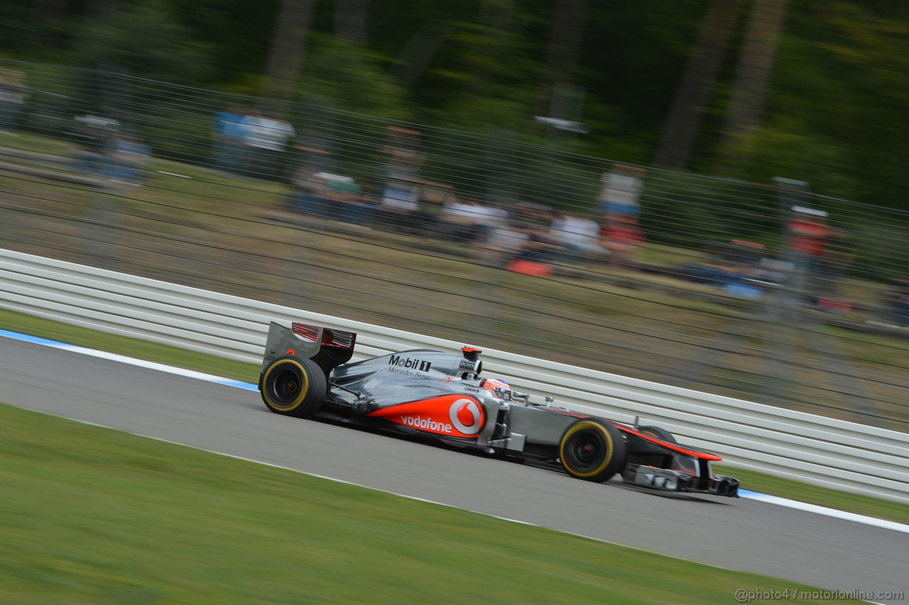 GP GERMANIA, 21.07.2012 - Prove Libere 3, Jenson Button (GBR) McLaren Mercedes MP4-27