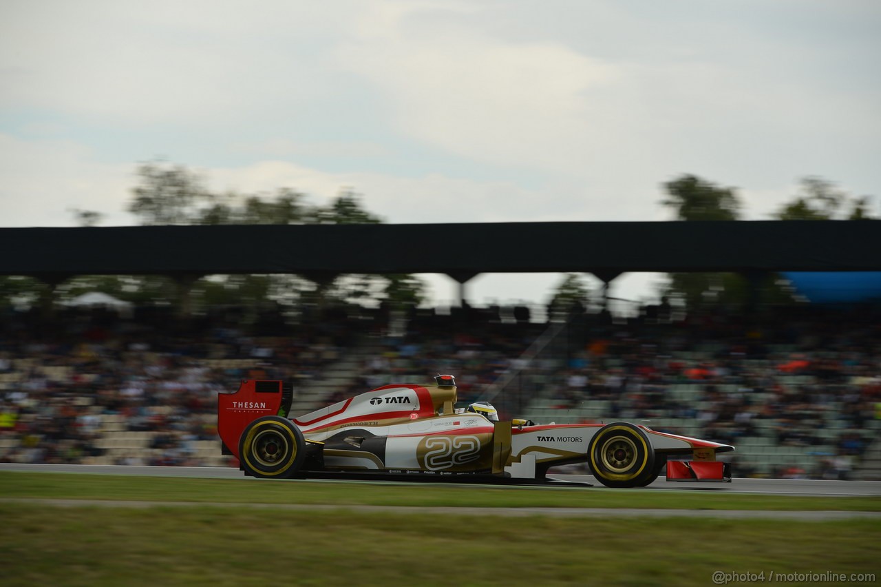 GP GERMANIA, 21.07.2012 - Qualifiche, Pedro de la Rosa (ESP) HRT Formula 1 Team F112