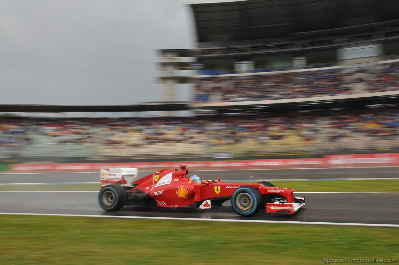 GP GERMANIA, 21.07.2012 - Qualifiche, Fernando Alonso (ESP) Ferrari F2012