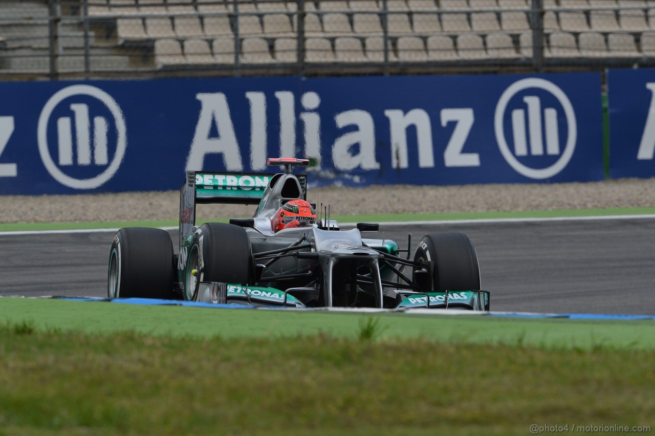 GP GERMANIA, 21.07.2012 - Qualifiche, Michael Schumacher (GER) Mercedes AMG F1 W03
