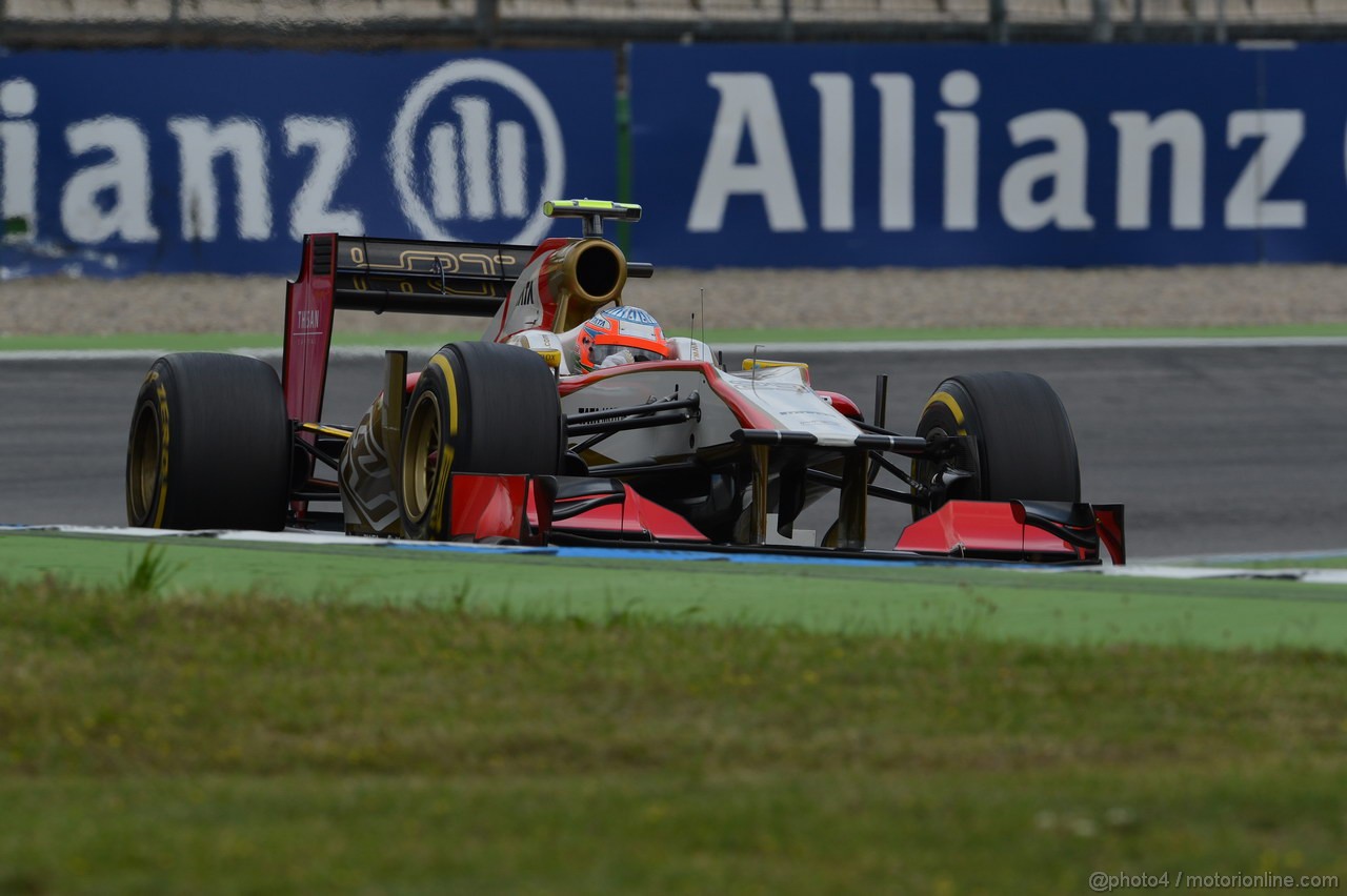 GP GERMANIA, 21.07.2012 - Qualifiche, Narain Karthikeyan (IND) HRT Formula 1 Team F112