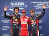 GP GERMANIA, 21.07.2012 - Qualifiche, celebration fot the pole. 1st Fernando Alonso (ESP) Ferrari F2012, 2nd Mark Webber (AUS) Red Bull Racing RB8, 3rd Sebastian Vettel (GER) Red Bull Racing RB8